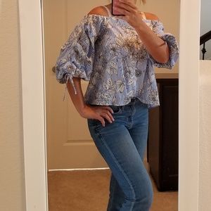 Charming Charlie off the shoulder top